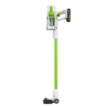Пылесос вертикальный акк. Greenworks SV24532, 24V, б/щет, 350 Вт, 21 кПа, электрощетка, 3 насадки, LED, белый+зеленый, 1х2Ач и ЗУ (4702007UA)