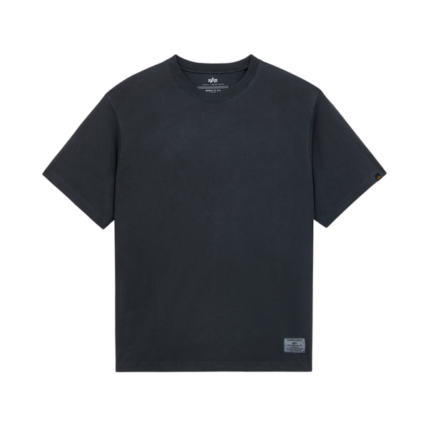 Футболка Alpha Industries Essential Relaxed Fit Tee Battlewash Black (Черный)