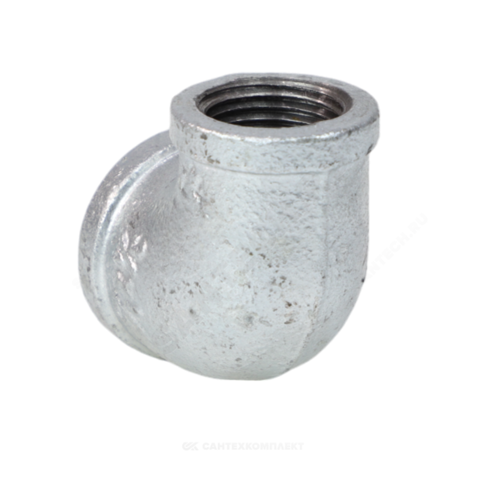 Угольник переходной чугун оц Ду 25х20 (1"х3/4") ВР/ВР Fittex PLUS