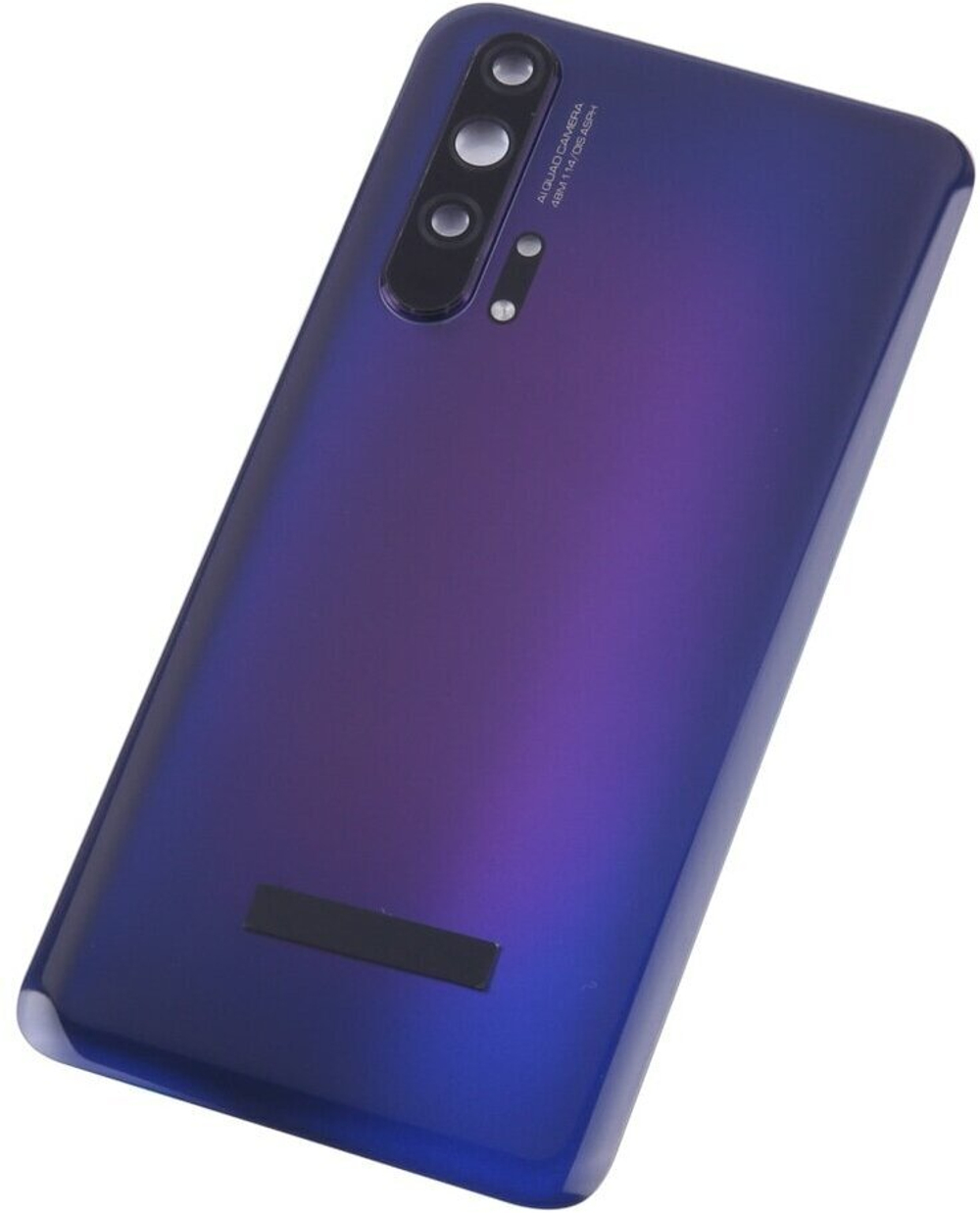 Крышка для Honor 20 Pro (заднее стекло) премиум качество цвет: Фиолетовый