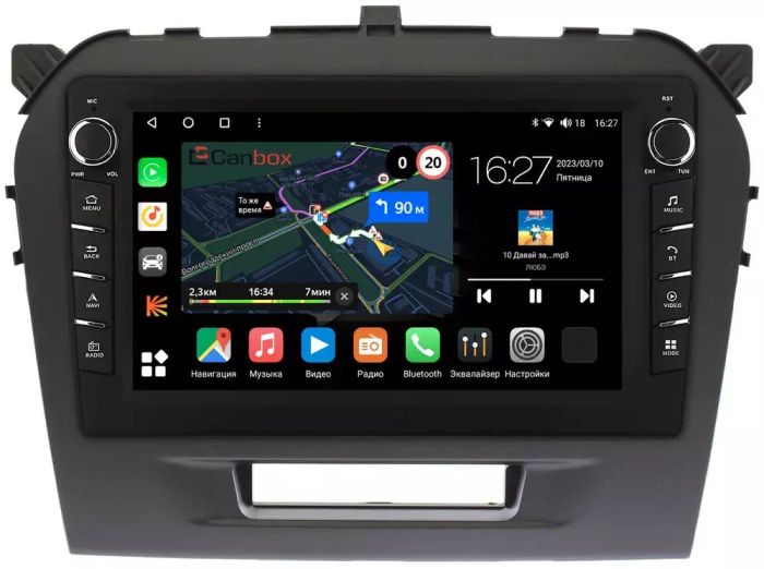 Магнитола для Suzuki Vitara 2015+ - Canbox 9103 Android 10, Быстрая, CarPlay, 4G SIM-слот
