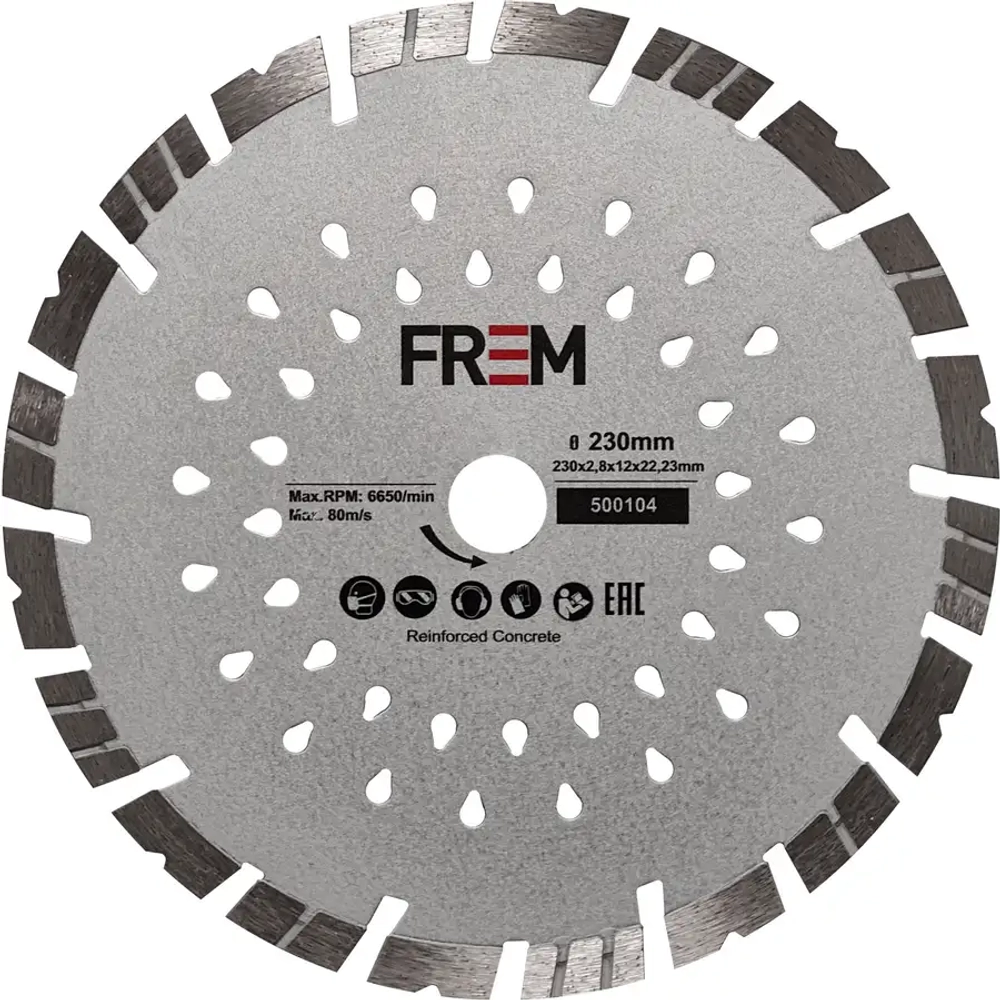 Алмазный отрезной диск 230x22.23x2.8 FREM 500104