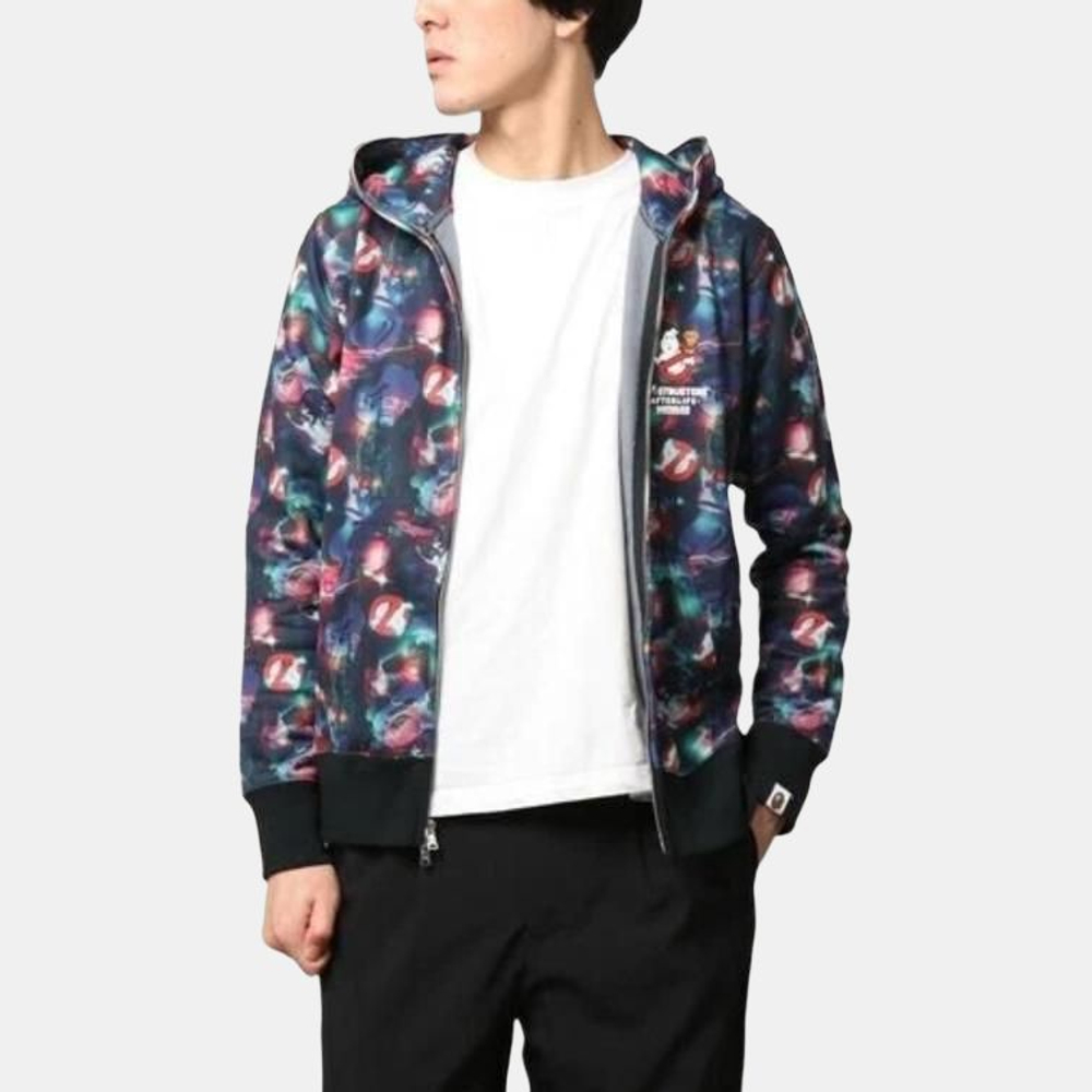 A Bathing Ape X Ghostbusters Camo Full Zip Худи