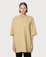 RICK OWENS DRKSHDW ФУТБОЛКА ЖЕНСКАЯ БЕЖЕВАЯ HOLLYWOOD JUMBO SS