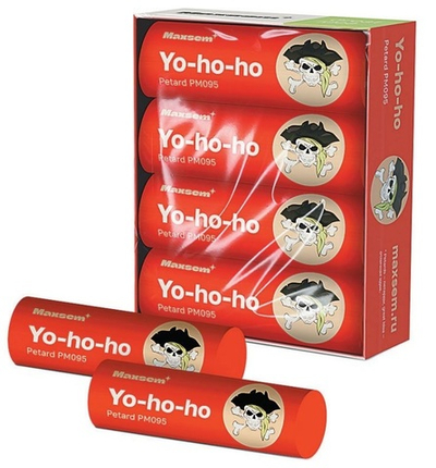Петарды фитильные"Yo-ho-ho" PM095 к-т4 шт