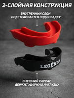 Капа двухслойная LEGENDA Predator Черный/Красный