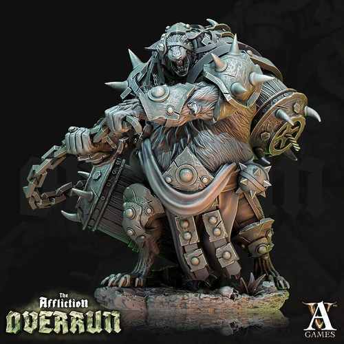 Grand Alliance Chaos Skaven Rat Ogres Крысоогр миниатюра для dnd, днд, pathfinder, фентези, Настольная игра, НРИ, Варгейм, РПГ