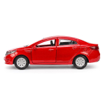 Модель ин. мет. "Kia Rio" 12см, открыв. двери, красный в коробка RIO-RD (Технопарк)