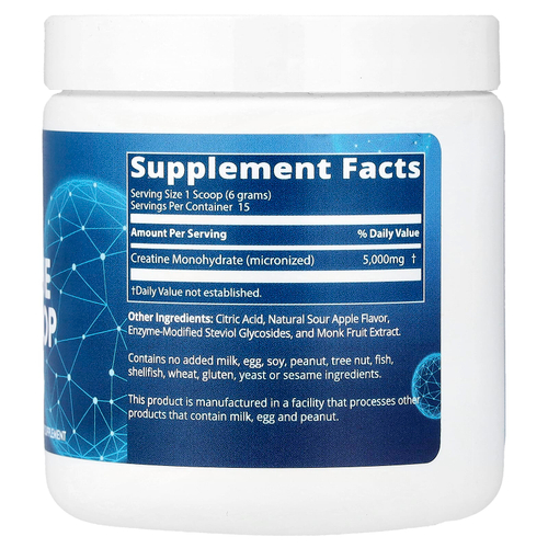 MRM Nutrition, мерная ложка креатина, кислое яблоко, 90 г (3,2 унции)