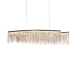 Pendant design lamp Waterfall  L120 (Silver)