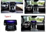 Магнитола для Toyota Land Cruiser 300 (экран климата снизу) - Kuberg KP-T1218 монитор 12.3" в стиле "LX600", Android 10, Быстрая, CarPlay, 4G SIM-слот, сенсорная ЖК-панель климата в комплекте