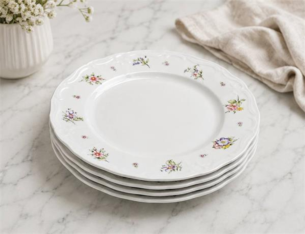 Блюдо овальное 25x16,5 см h 3,4 см, фарфор, Retro Garden