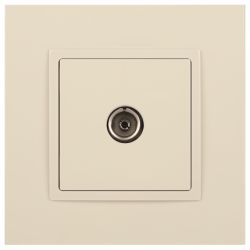 Розетка ЭРА Elegance 14-3101-02 TV одиночная IP20 слоновая кость | Эра Elegance