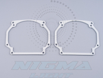 Переходная рамка для установки BI-LED Модулей, Porsche Cayenne 1 дорест 2003-2006 (Valeo old)