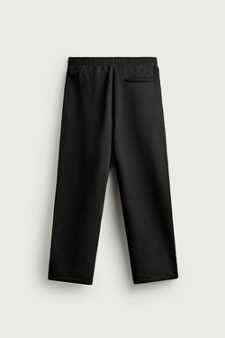 ZARA БРЮКИ-ДЖОГГЕРЫ RELAXED FIT, ЧЕРНЫЙ
