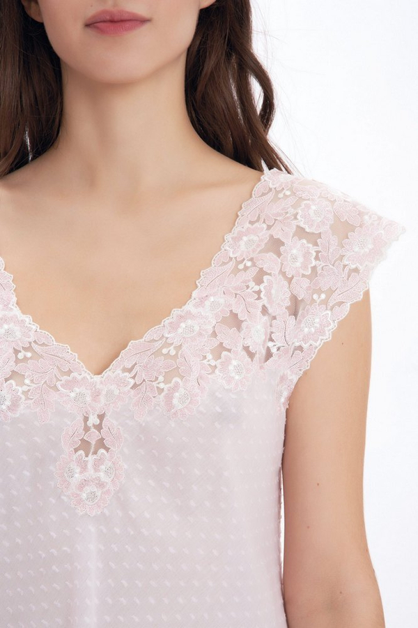 Ночная сорочка Flora Lastraioli Lady Derby pink розовая