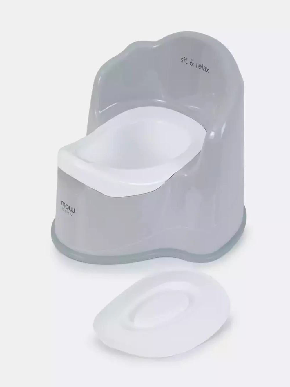 Горшок детский MOW baby "Potty" (серый)