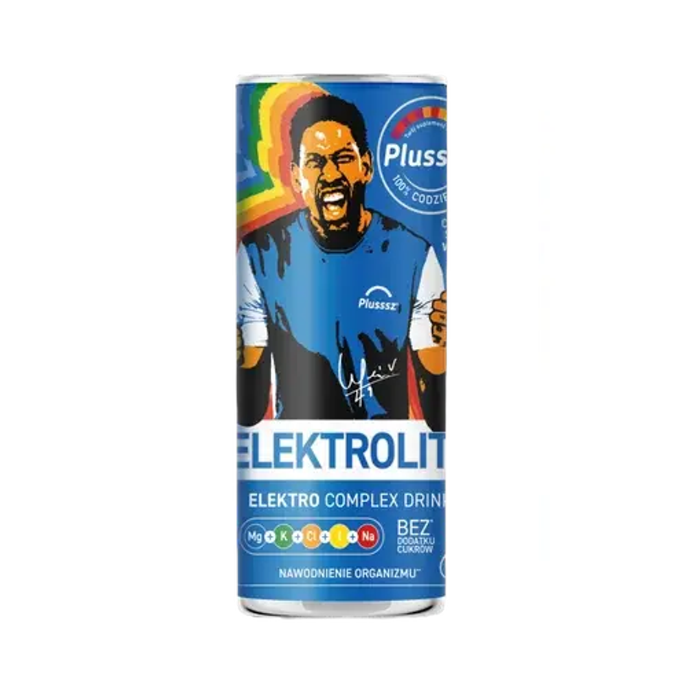 Plusssz Electrolytes Electro Complex Drink - газированный напиток в банке, 250 мл