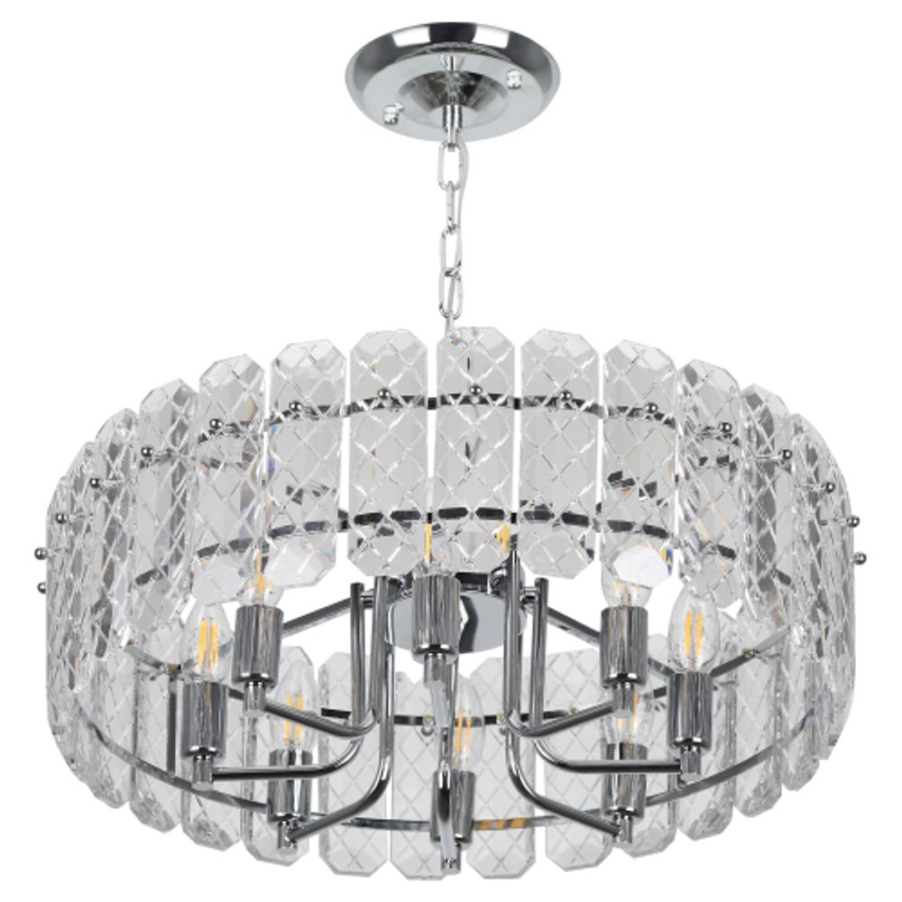 Люстра Rivoli Whitney 1050-308 8 х Е14 40 Вт хрусталь | Rivoli