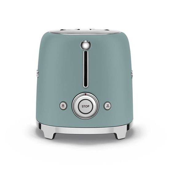 Тостер Smeg TSF01EGMEU , изумрудно - зеленый матовый