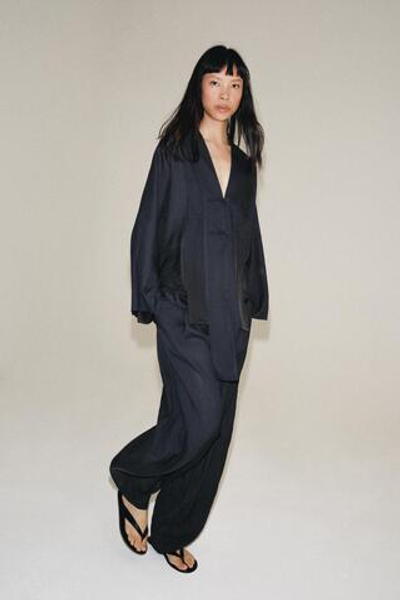 РУБАШКА С ЗАСТЕЖКОЙ НА ПЕТЛИ ZW COLLECTION — ZARA