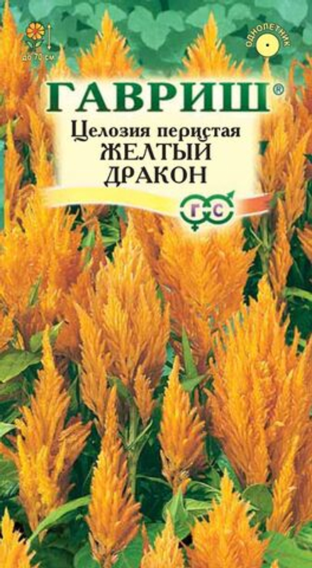 Целозия перистая Желтый дракон 0,1гр Гавриш