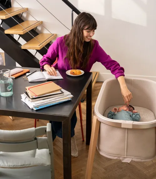 Колыбель Stokke Snoozi Бежевая