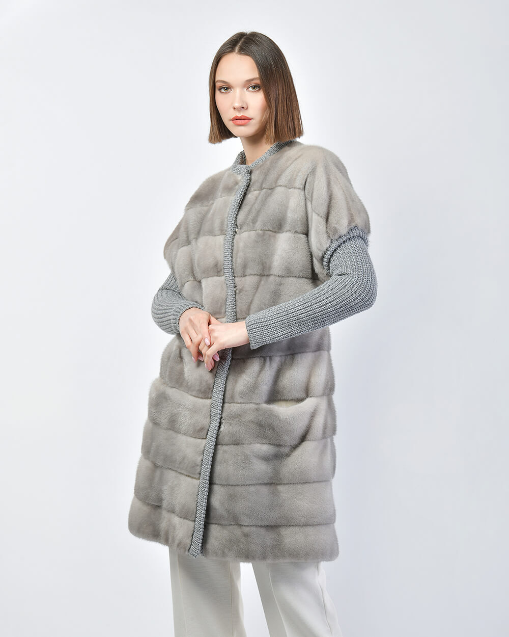 Жилет из меха норки