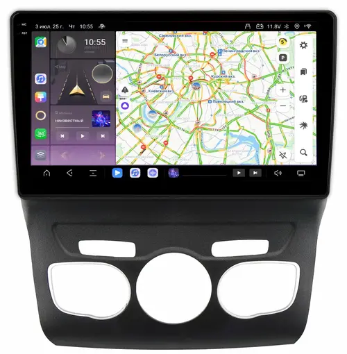Магнитола для Citroen C4/DS4 2010+ (поддержка БК) - Kuberg QLed+2K, Android 13, Быстрейшая, CarPlay, SIM-слот