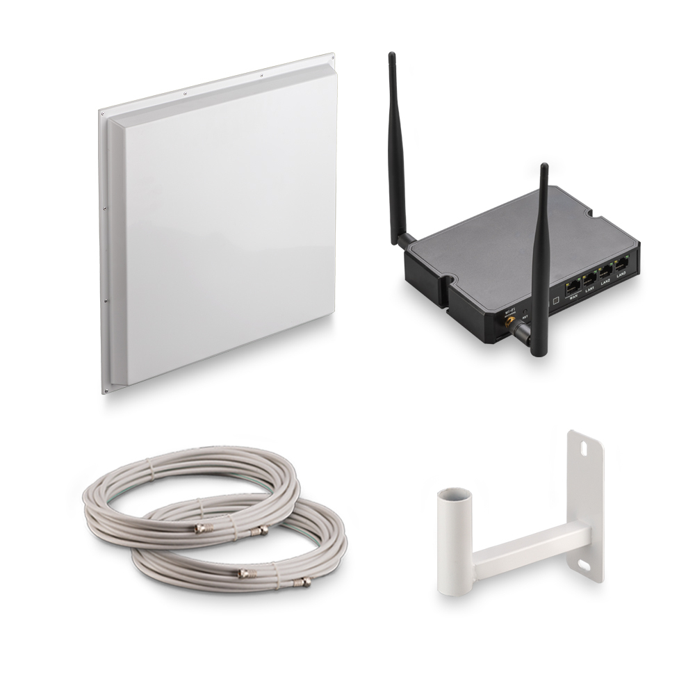 Комплект для 3G/4G интернета Kroks KSS20 - 1700/2700 МГц, cat.6