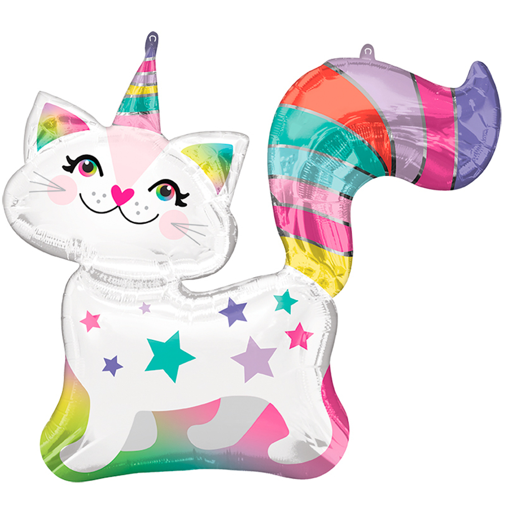 А Фигура, Кошка радужная (Единорог), 31"/78 см * 28"/71 см