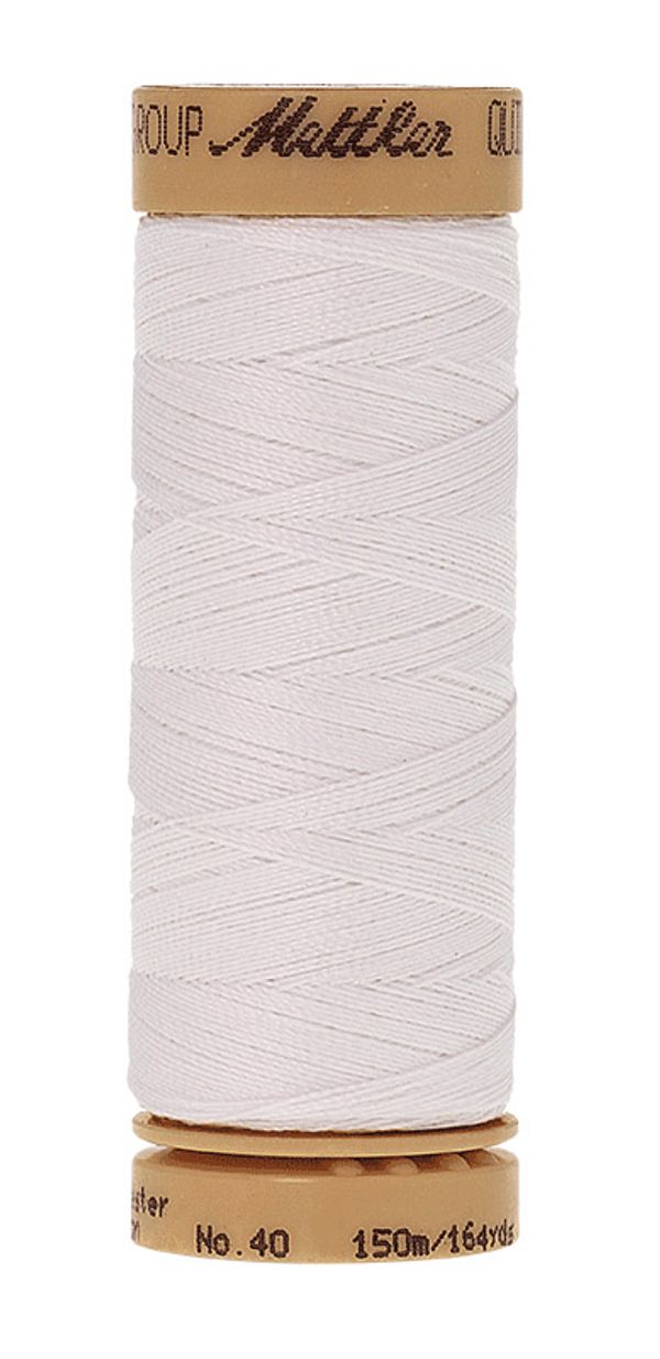Нить вощеная Mettler Quilting Extra Stark 40 (150 м), 5 кат. | цв. 0002