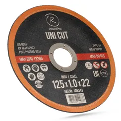Отрезной круг ROXTOP UNI CUT 125x1,0x22 мм, T41