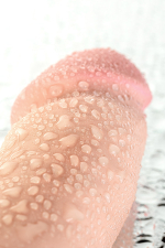 Телесный вибратор на присоске 21см с 7 режимами вибрации ToyFa RealStick Elite Jastin 981037