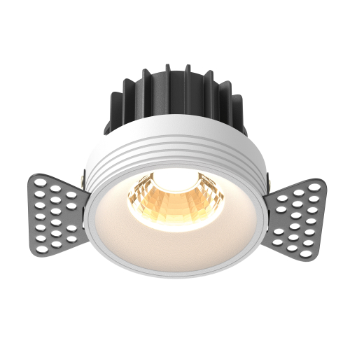 Встраиваемый светодиодный светильник Maytoni Round DL058-12W2.7K-TRS-W