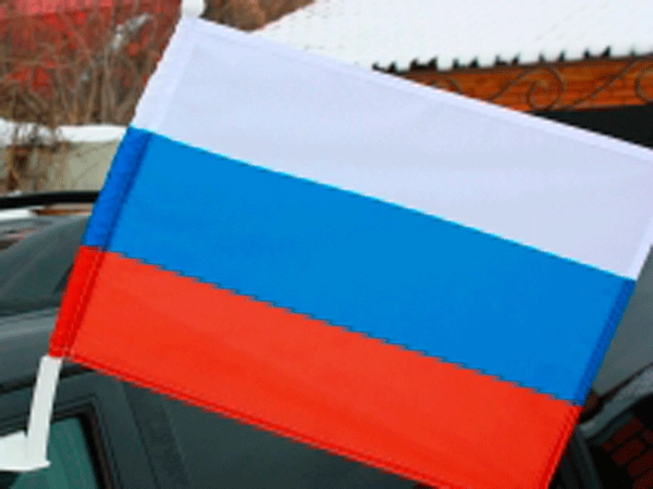 Флаг Россия на палочке 16х24