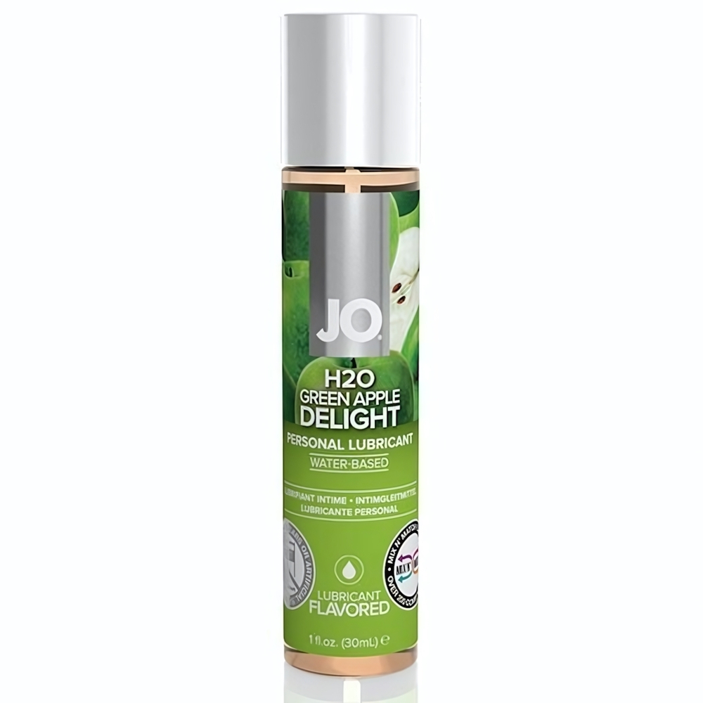Смазка с ароматом яблока JO Flavored Green Apple H2O - 30 мл.