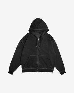 Худи Zip DDesigns in Garment Dyed Black