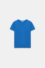 ФУТБОЛКА INTERLOCK С КОРОТКИМИ РУКАВАМИ — ZARA