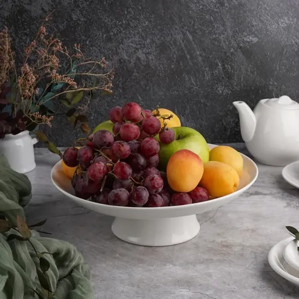 Блюдо для фруктов 26 см h8,7 см белое фарфор P.L. Proff Cuisine [1]