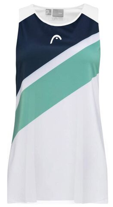Детская майка Head Agility Tank Top G — print perf/nile green