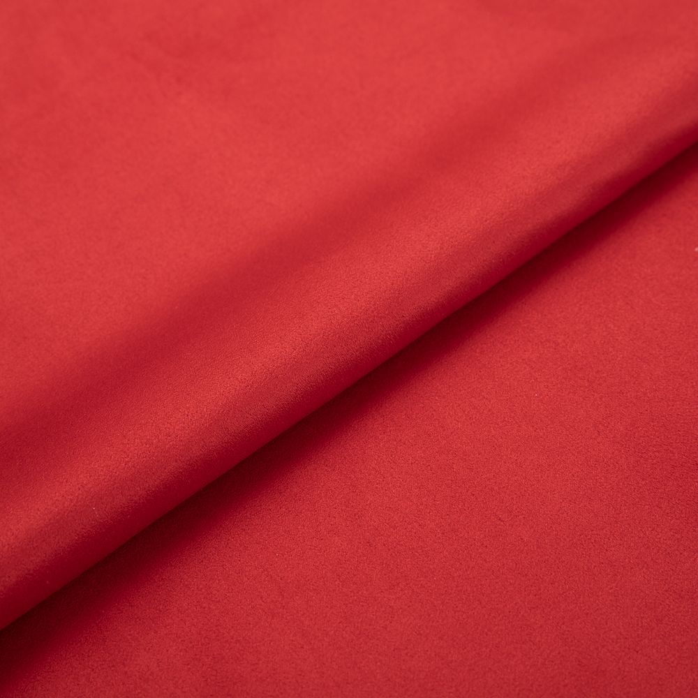 Замша искусственная отрез 35х50 см, 175±5 г/м², 18-1551 scarlet (красный), Peppy Woven Suede