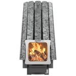 Дровяная банная печь Grill'D Cometa Vega 240 Short Max Stone Pro (Серпентинит)