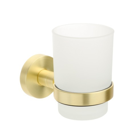 Подстаканник одинарный FIXSEN "COMFORT GOLD" золото-сатин FX-87006