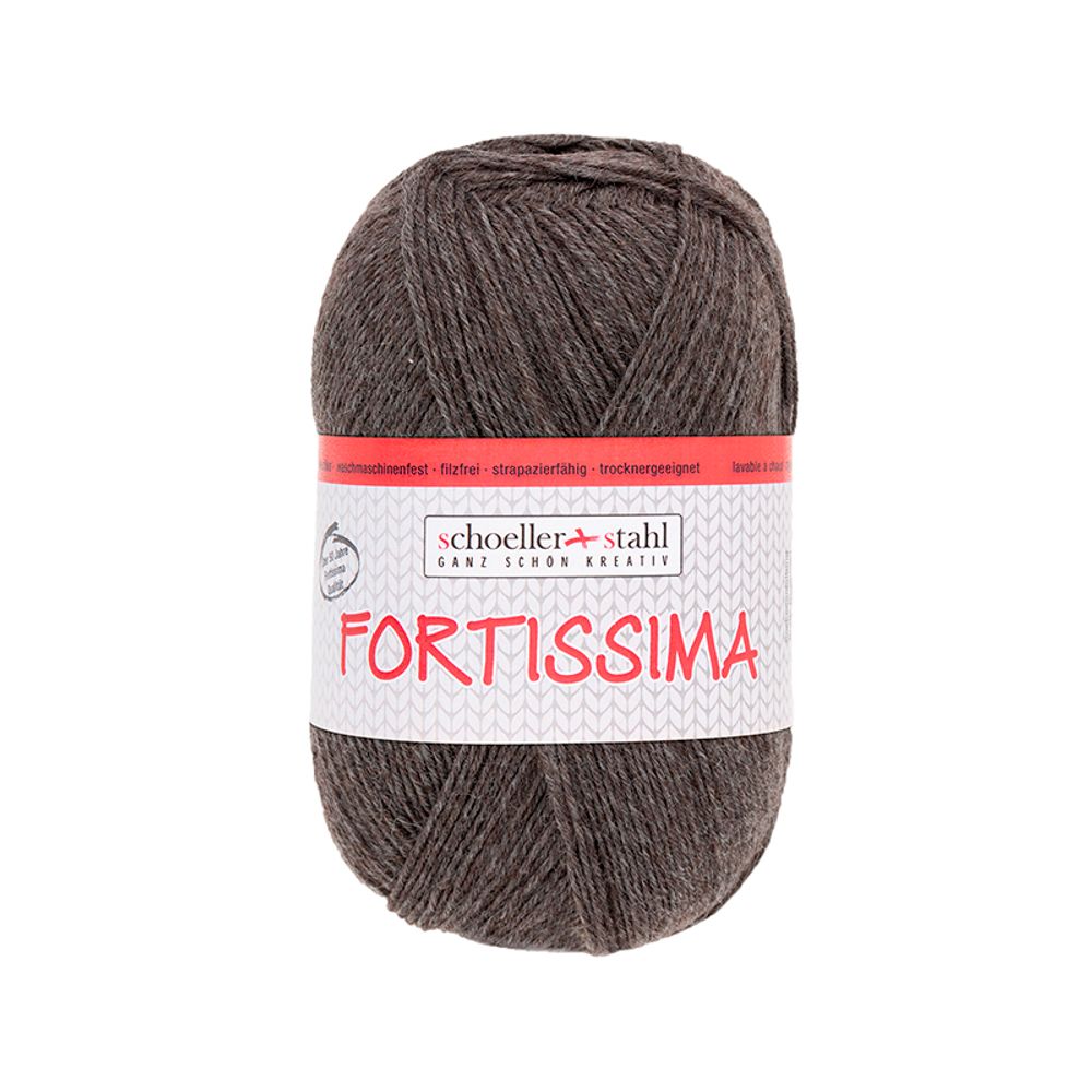 Пряжа Austermann (Аустерманн) Fortissima 100 / уп.5 мот. по 100 г, 420м, мокко