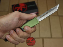 Нож Microtech Ultratech Helhound H/E - зеленая рукоять, сатин клинок + запчасти RK-360