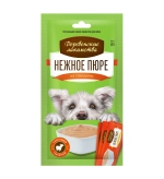 Нежное пюре из говядины, 40г лакомства для собак Деревенские лакомства