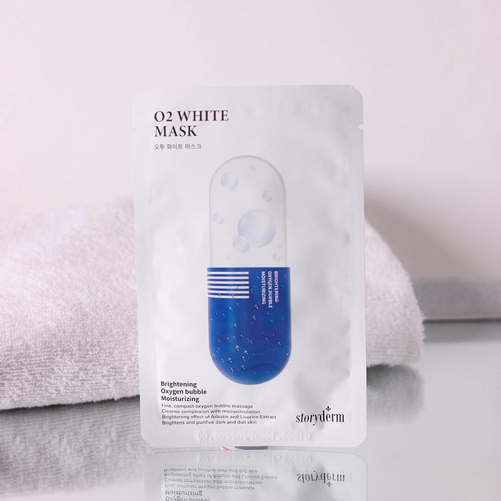 O2 White Mask Storyderm | Кислородная маска с гелевой пропиткой