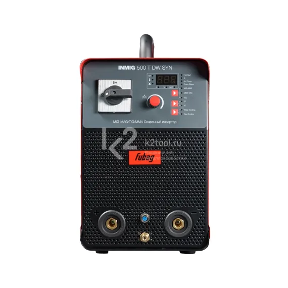 Сварочный полуавтомат инвертор Fubag INMIG 500T DW SYN PULSE + DRIVE INMIG DW SYN PULSE + горелка FB 500, 3 м + блок охлаждения + шланг-пакет 5 м