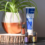Набор эфирных масел и крем Дип Блю doTERRA «Простые решения», 3x15 мл + 120 мл.